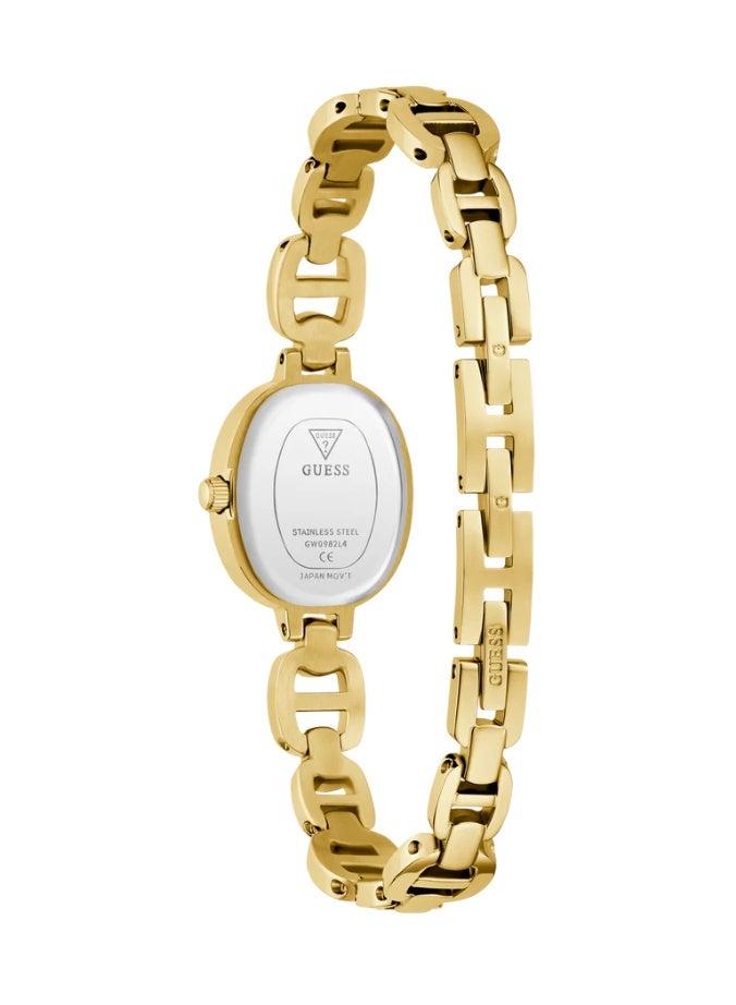 GUESS ساعة كواتز أنالوج للسيدات من غس بتصميم ذهبي GW0982L4 - Image 3
